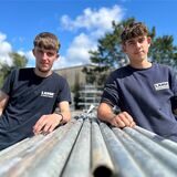 Sadi-Can und Luca sind Anfang August in ihre Ausbildung bei Gerüstbau Lange in Dorsten gestartet.