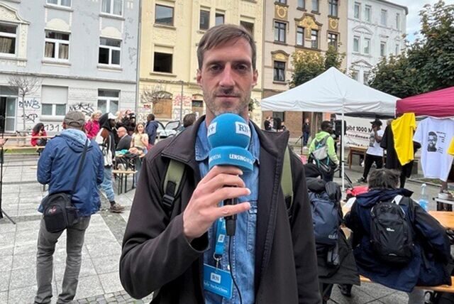 Redakteur Tim Schulze begleitet die Gedenkveranstaltung in der Nordstadt.