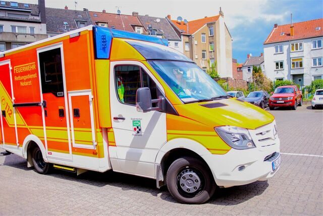 Ein Rettungswagen.