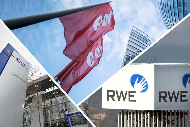 Die großen Energiekonzerne RWE, E.ON und EnBW