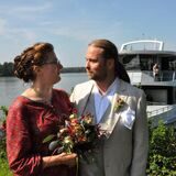 Barbara und Norbert Jömann haben sich auf der neuen „Möwe“ in Haltern das Ja-Wort gegeben.