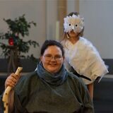 Zwei Kinder in Verkleidungen