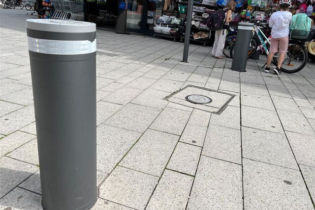 Sicherheitspoller in der Stadt