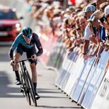 Radsport: Deutschland Tour, St. Wendel (2,30 km), Prolog (Einzelzeitfahren). Sam Bennet (Irland) vom Team Bora-hansgrohe (BOH) ist auf der Strecke unterwegs.