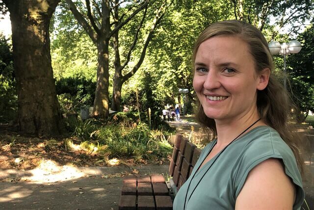 Sophie Arens (38) ist Klimafolgenanpassungsmanagerin bei der Stadt Dortmund.