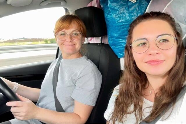 Svitlana Pavlova auf dem Weg in die Ukraine