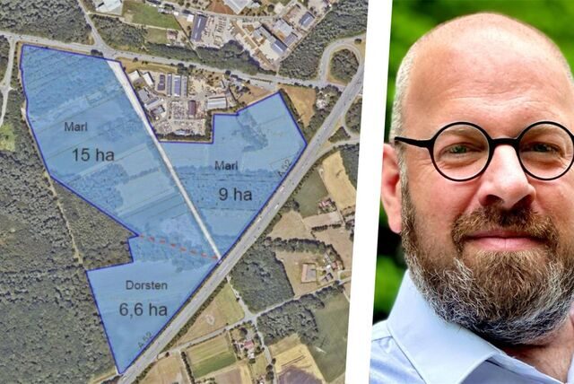 6,6 Hektar aus Altendorf sollen zur Erweiterung des Industrieparks Dorsten/Marl herangezogen werden. Thorsten Huxel (Grüne) fürchtet, dass damit mehr Verkehr einhergeht.