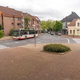 An dieser Stelle zwischen Hafenstraße, Lohstraße und Türkenort in Datteln wird der Kreisverkehr entstehen.