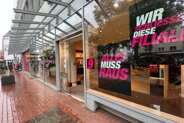 Die Gerry-Weber-Filiale in Castrop-Rauxel schließt. 9 Tage noch, so wird es Mittwoch (30.8.) angezeigt.