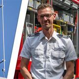 Bildmontage aus einer Sirene und Sebastian Kiffer.