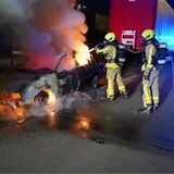 Die Feuerwehr Castrop-Rauxel löschte ein brennendes Auto.