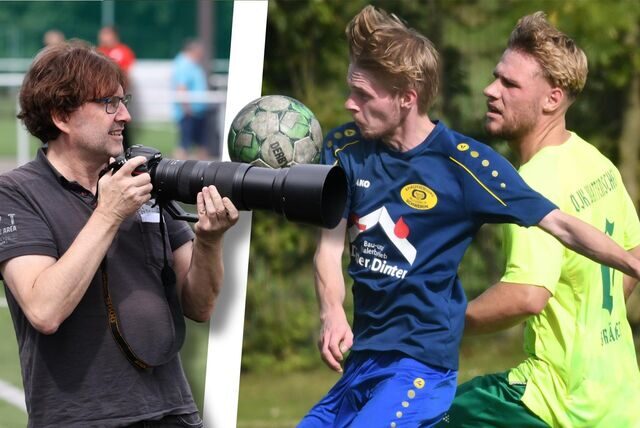 Fotograf Volker Engel war auch beim Spiel der Spvg Schwerin gegen DJK Wattenscheid auf Ballhöhe.