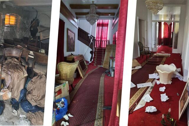 Bilder der Zerstörung: Unbekannte Einbrecher haben im Haus Bladenhorst gewütet und viele Dinge gestohlen.