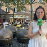 Redakteurin Jennifer Wachter steht auf Tigg-Platz in Datteln.