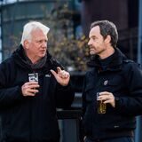 Jörg Hartmann und Ullrich Sierau führen bei einer Krimi-Tour durch Dortmund zu den beliebtesten Drehorten der Serie.