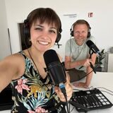 Nora Varga und Tobias Weckenbrock bei der PottCAS-Aufnahme im provisorischen Studio.