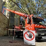 Abgesperrter Bereich an der Marienkirche in Dortmunds City: Am Freitagnachmittag (8.9.) war ein Bereich an der Kleppingstraße betroffen.