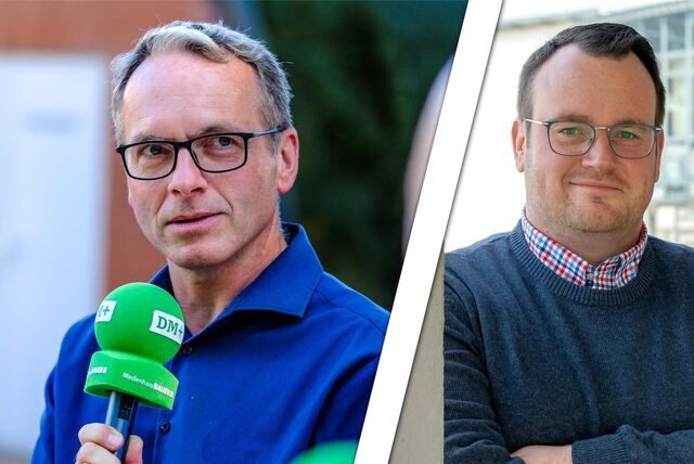 Bildmontage aus Dattelns Bürgermeister André Dora (l.) und CDU-Ratsherr André Tost