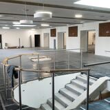 So sah es im Inneren der Stadthalle während der Sanierungsarbeiten aus.