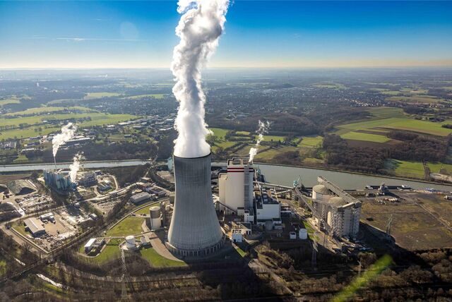 Luftbild vom Trianel-Kraftwerk Lünen.