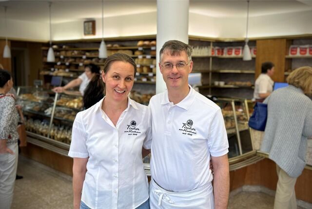 Susanne und Heiner Fischer führen die Traditions-Bäckerei „Fischer am Rathaus“ in sechster Generation.
