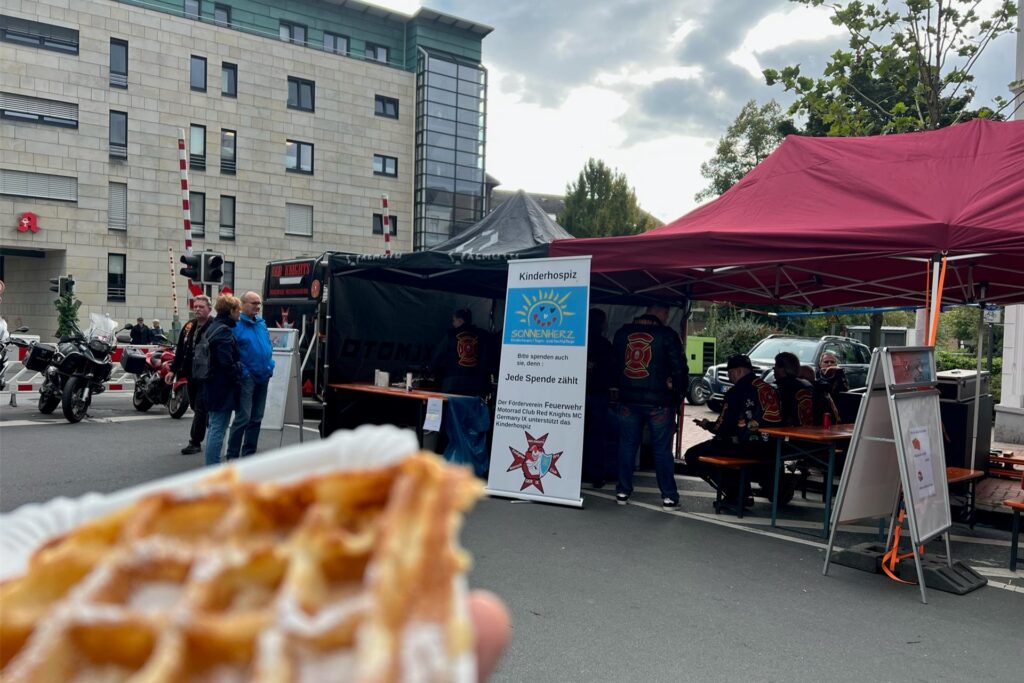 Waffel vor Stand Waffel vor Stand