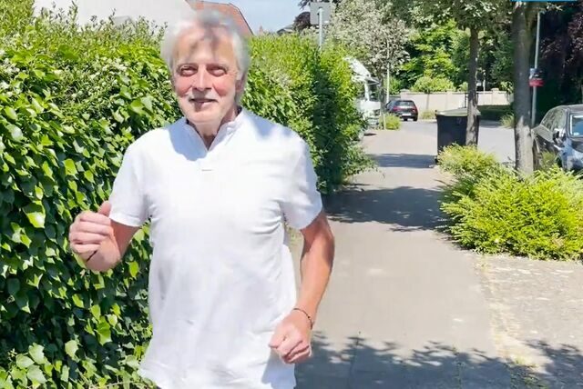 Hans-Werner Diel joggt die Straße Wienbrede in Werne entlang: ein ganz besonderer Lauf für den Waltroper. Denn dort, an der Hecke hätte er sieben Jahre zuvor fast sein Leben verloren.