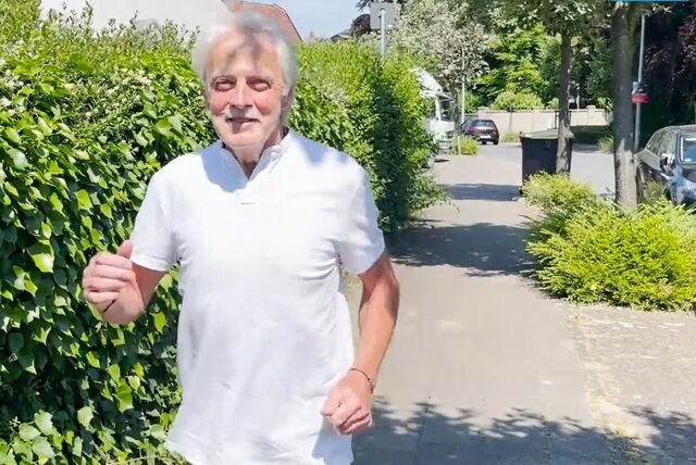 Hans-Werner Diel joggt die Straße Wienbrede in Werne entlang: ein ganz besonderer Lauf für den Waltroper. Denn dort, an der Hecke hätte er sieben Jahre zuvor fast sein Leben verloren.