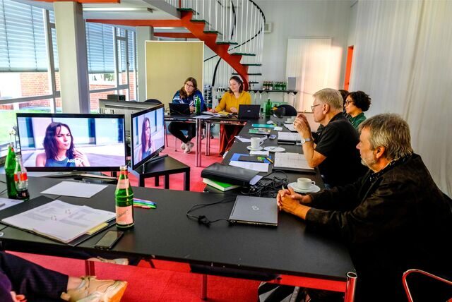 Die Jury des Grimme-Instituts bei der Tagung aus dem Bereich Fiktion.