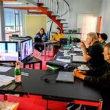 Die Jury des Grimme-Instituts bei der Tagung aus dem Bereich Fiktion.