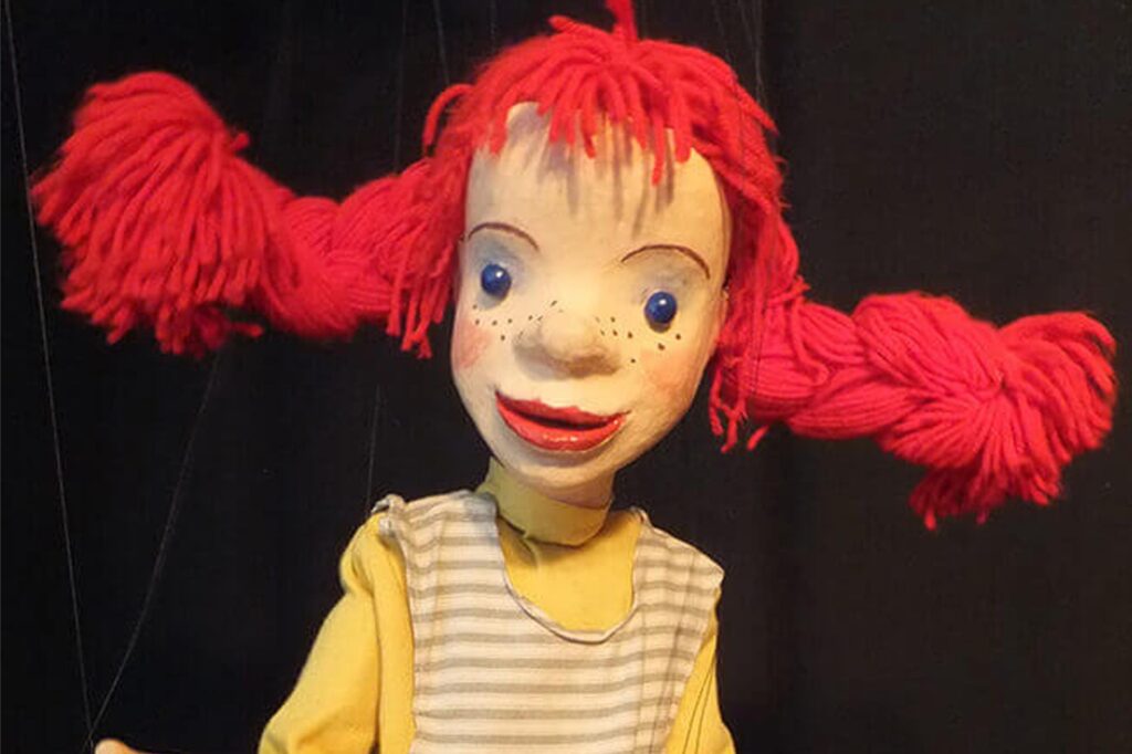 Eine Pippi Langstrumpf-Puppe. Eine Pippi Langstrumpf-Puppe.