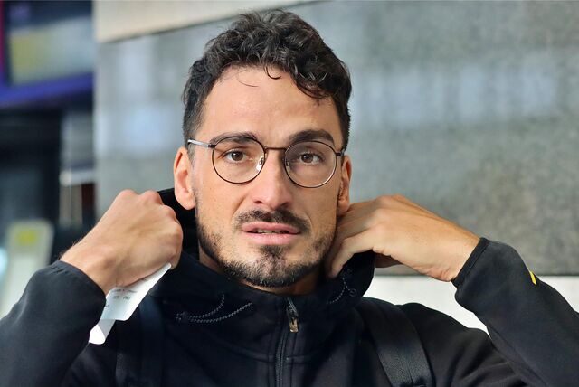 Mats Hummels am Dortmund Airport.