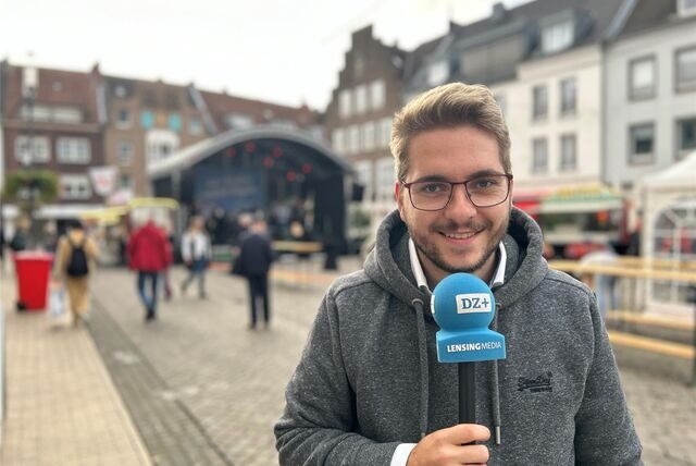 Julian Preuß berichtete live vom Herbst- und Heimatfest in Dorsten.