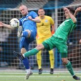 Gleich mehrmals rettete Andreas Ogrzall (l) dem SV Wacker Obercastrop den 1:0-Sieg gegen BSV Schüren. In der zweiten Halbzeit rettete die Nummer 25 des SV Wacker auch auf der Torlinie.