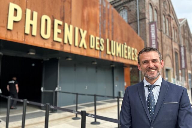 Renaud Derbin leitet die neue High-Tech-Kunsthalle „Phoenix des Lumières“ auf Phoenix-West. Über die Besucherzahlen ist er hocherfreut.