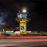 Der Tower des Flughafens Dortmund (Symbolbild).
