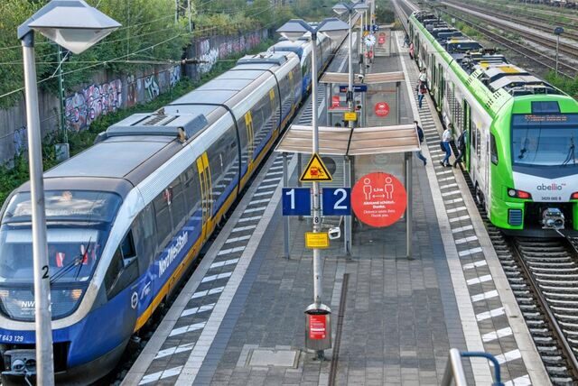 Der Bahnhof Gladbeck.-West.
