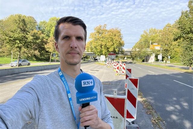 An einer wichtigen Straße in Dortmund wird eine Sperrung eingerichtet – RN-Reporter Kevin Kindel berichtet von vor Ort.