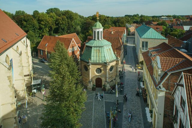 wallfahrtskapelle aus der vogelperspektive