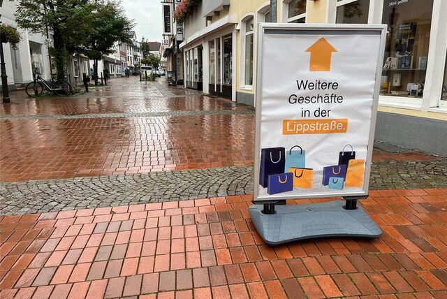 Info-Tafel am Eingang der Lippstraße