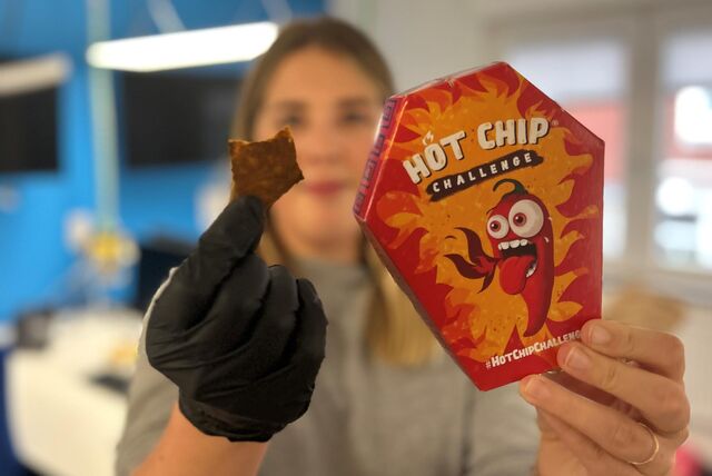 Die Hot-Chip-Challenge ist auch in Haltern zum Trend geworden.