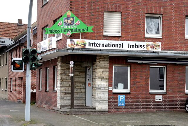 Der Imbiss International an der Weseler Straße.