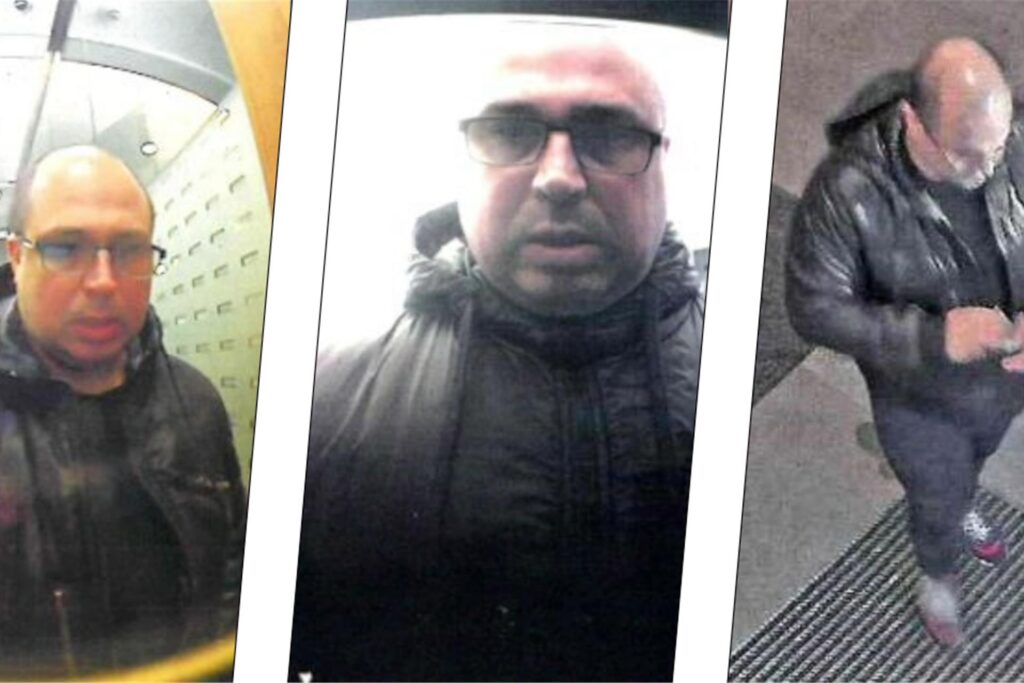 Mit unter anderem diesen Fotos sucht die Polizei nach einem mutmaßlichen Betrüger.