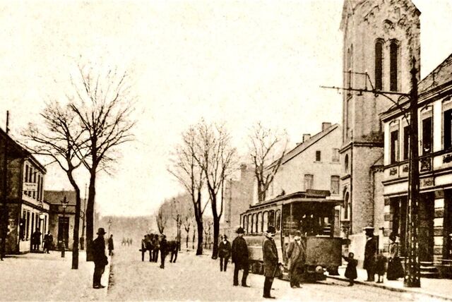 Tram im Jahre 1898 auf der Herner Straße