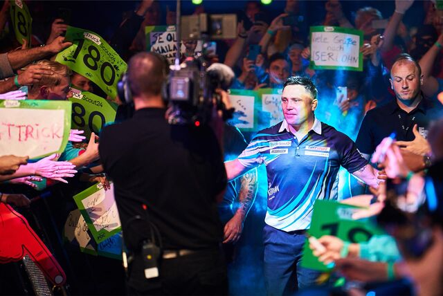 In den Dortmunder Westfalenhallen findet wieder die Darts-EM statt.