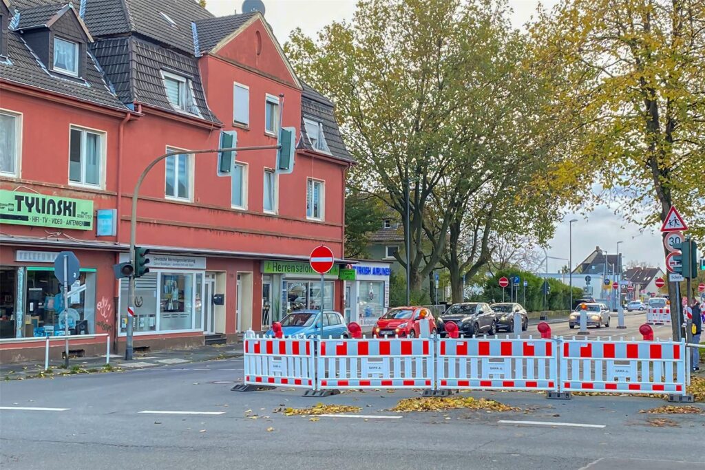 Die Baustelle an der Klein-Erkenschwicker-Straße in Oer-Erkenschwick. Die Baustelle an der Klein-Erkenschwicker-Straße in Oer-Erkenschwick.