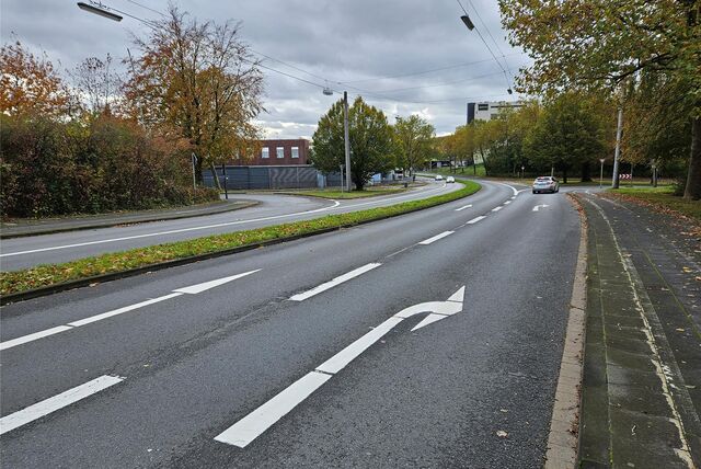 Die neuen Fahrbahnmarkierungen dienen der Verkehrssicherheit
