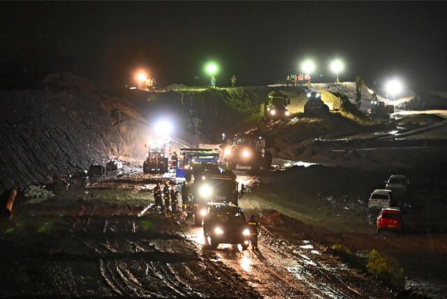 Baustelle am Lippedeich in Lippramsdorf