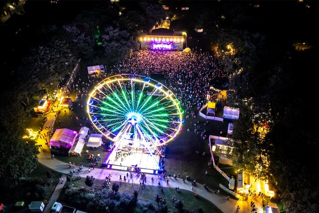 Partystimmung beim Parkfest in Waltrop.