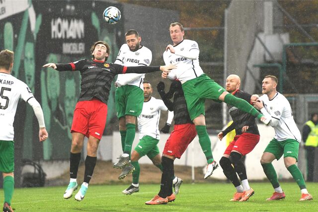 Fußball, Westfalenpokal Viertelfinale Preußen-Stadion Münster, 18. November 2023; SC Preußen Münster – Spvgg. Erkenschwick 4:0.